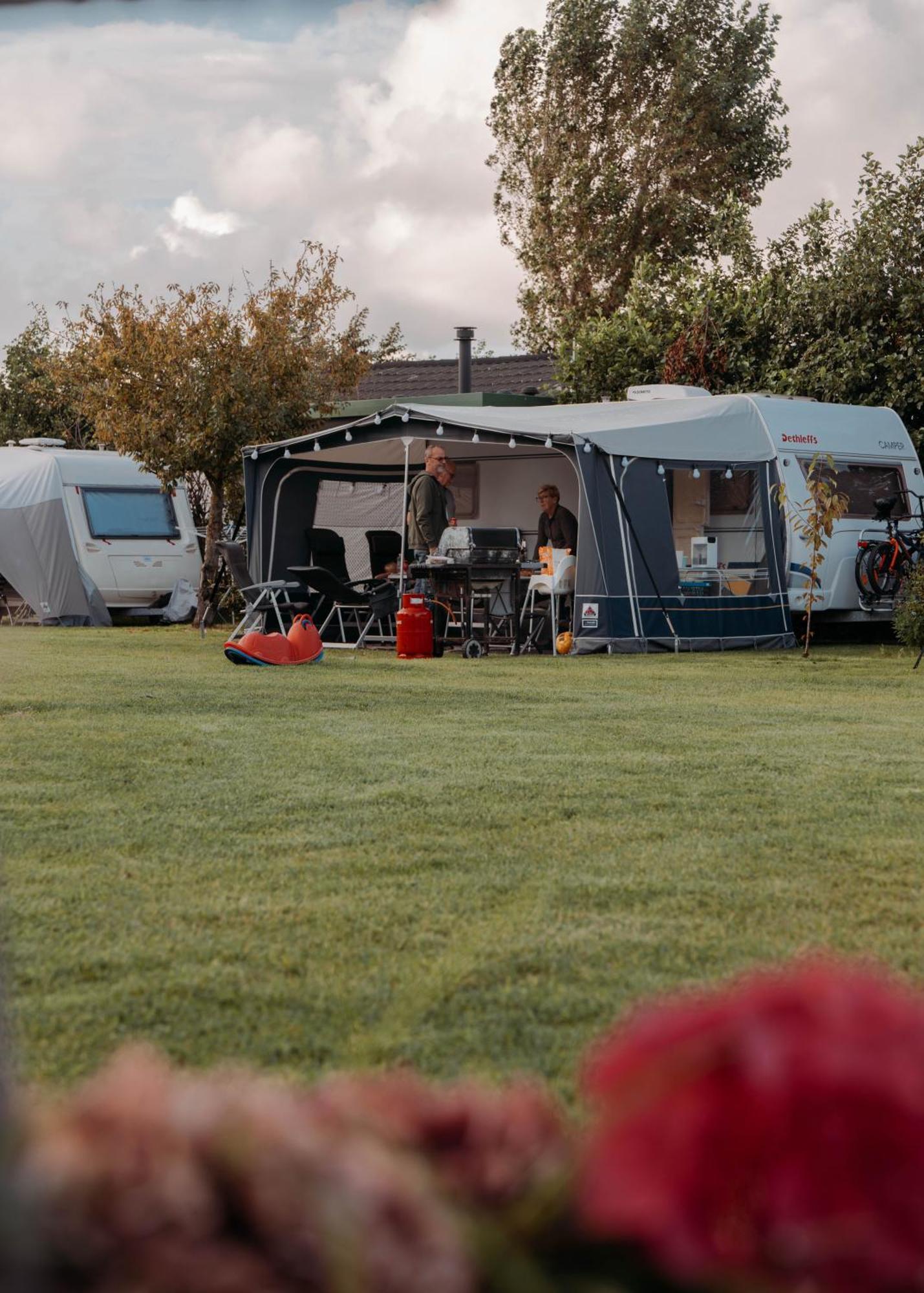 Camping De Tulpenweide Lege Kampeerplaats, Lege Plaats Op Het Gras Zonder Bed Breezand Екстер'єр фото